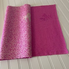 SILK, Pink-White FABRIC 3 Yards x 15 Inches Wide or 108 Inches x 15 Wide
