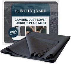 House2Home 24 Inch x 3 Yard Upholstery Black Cambric 24 x 3 Yards,