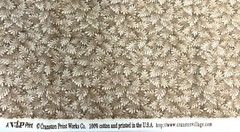 Vintage Lot of 3 Pieces Brown Print Sewing Fabric 6 Yards Total