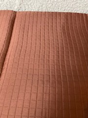 Fabric Lot 2 Yds 12 Ins 56 W Brown Chocolate Quilted Polyester Jackets