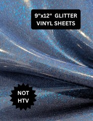 Royal blue faux leather glitter vinyl sewing embroidery purses 9″ x 12″sheets