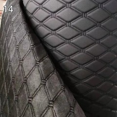 100x158cm Faux Leather Quilted PVC Fabric Car Interior Upholstery Mat