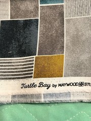 1 Yard x 42” Fabric Material Cotton Turtle Bay Maywood Teal blue Grey Navy