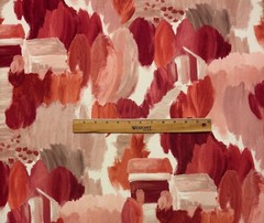 VILLA NOVA POTTING SHED SUNSET PINK GEOMETRIC EXCLUSIVE FABRIC 1.25 YARDS 54″W
