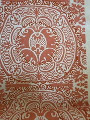 Quadrille Veneto Terracotta 4 Yards Kiss Coated Fabric 302212F