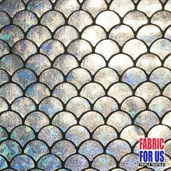 Fish Scale / Mermaid Holographic & Reflective 4-Way Stretch Fabric 58/60″ Wide