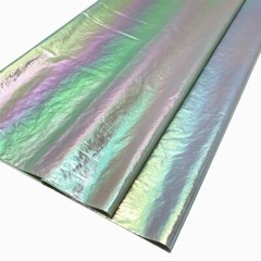 Pearlized Fabric Gradient Color Shiny Rainbow Crinkle DIY for Puffer Dress Craft