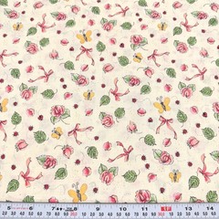 Vintage Nadia’s Garden Marjorie Smith Steele Fabri-Quilt Cotton by the HALF YARD