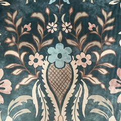 1.1 Metres iLiv Pavilion Adriatic Velvet Curtain Upholstery Cushion Blind Fabric