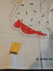 Spring Mills Christmas Angel Pillow Project Panels, Pattern 7568, VTG 1986