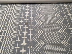 2.5YD FERMOIE UK Abbey Stripe Union Fabric w/ Custom Knit Backing $1144 Retail*