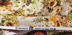 Fabrics America Dupont Zepel Stain Repellant Sewing Fabric Vintage 70’s? 56 x 56