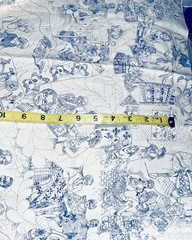 NOVELTY Sewing Quiltie Ladies by Sallie Astheimer # 2267 BLUE for Andover BTFQ