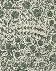 SOFAS & STUFF CURTAIN/UPHOLSTERY FABRIC DESIGN Mughal Arbour 2.2 METRES HUNTER