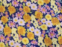 Anti Pill Plush Fleece Fabric Remnant 28″ X 58″ Spring Floral Flowers
