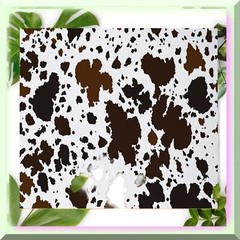 Brown and White Cowhide Fabric 3 Yards