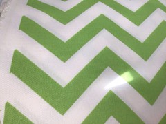 OUTDOOR Fabric Chevron Bright Green White Zig Zag by Premier 2 .25 Yard Piece