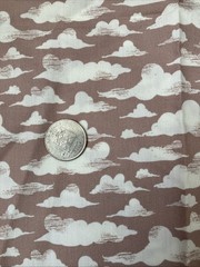 Fat Quarter Art Gallery Mauve and White Cloud Print Fat Quarter Her and History