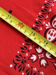 VINTAGE Bandana Cotton Fabric Remnant Sale 15×15 100% Cotton Craft Sew Create