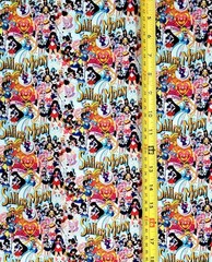 SAILORMOON WHITE ANIME 1 YARD FABRIC ( 36″ X 58″ ) BRAND NEW