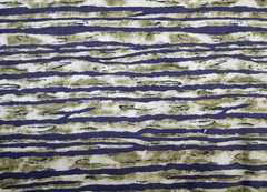 Vintage HI Fashion Cotton Fabric “KENTA” Moss Green, black, White 48″ x 44″