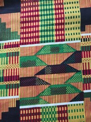 Kente Cloth Fabric | 100% Cotton African Print By the Yard| Sewing Quilting