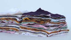 Hand Block Fabric Scrap Set | 100 Pieces of Cotton Remnants for Quilting