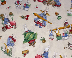 By 1/2 Yd Grounded In Love Rabbit Bunny Spring Vegetable Wecker Frisch SSI BTHY