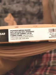 Athleisure Power Mesh Nude Fabric 80% Nylon 20% Spandex 59in Wide Approx 8 Yards