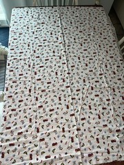 Joann’s Flannel Fabric Material Dalmatian Boots Hydrant Firetrucks