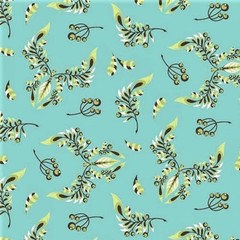 Tula Pink Acacia Butterfly Wings Aqua Green Fat Quarter 18 x 22