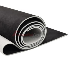 Black Suede Headliner Fabric Foam Backed Car Roof Liner Upholstery 108″ x 60″