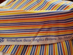 Windham Fabrics-Basic Brights Striped Cotton Fabric 2 YDS of 44″