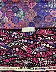 joann fabrics cotton fabric 2-11”x44”, 5- 10”x44”