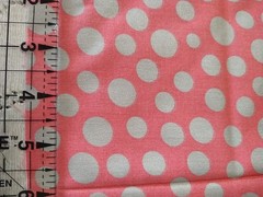 MutiSize Dots Silver on Coral-Pink Fabric Michael Miller BTFQ 18×22 Cotton Quilt