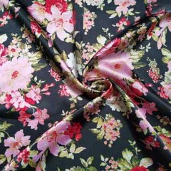 58″ Wide By Yards Charmeuse Material Butterfly Flower Satin Fabric Scarf Diy