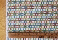 21″x 42″ cotton KEYBOARD stylized fabric print Studio E SAVED BY THE BELL col
