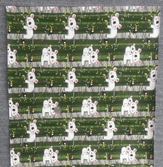 Stof France Koalas Stretch Knit Fabric Remnant 34” x 38” Cotton Spandex