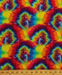 Cotton Rainbow Tye Dye Rainbows Colorful Fabric Print by the Yard D767.76