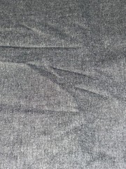 4 Yards Robert Kaufman Jackson Yarn Dyed Chambray Black Cotton Fabric Grey