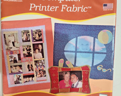 June Tailor Sew-In Computer Printer Fabric 10 white sheets 8.5″x11″ 100% cotton