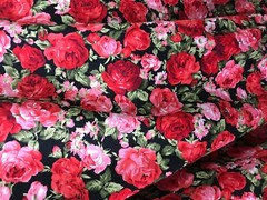 44″ Sweet Rose Floral Printed Cotton Fabric Dress Decor Craft Drape Sewing BTY