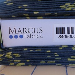 Yard ~ Tossed Strawberries On Navy Blue by Marcus $3.99 Ships ANY Amount Fabric