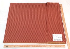 Burgundy Gold Home Decor Upholstery Check Grille Weave Tapestry 2 1/4 Yd x 56″