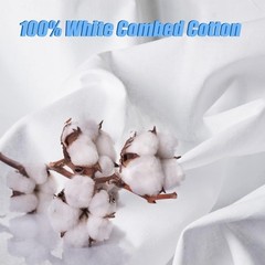 Versatile 2 Yard White Cotton Poplin Fabric, Soft & Ideal for Apparel and Crafts