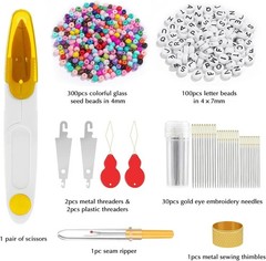400 + Stück Freundschaftsarmband-Schnur-Set, String-Armband-Bastel-Set mit…