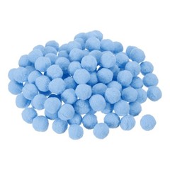 Pom Felt Balls Fabric 1cm 10mm Sky Blue for Crafts Project DIY 100 Pcs