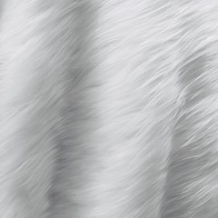 Eden WHITE Shaggy Long Pile Soft Faux Fur Fabric for Fursuit, Cosplay Costume,