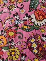 Vera Bradley /Braemore RARE Mickey Minnie Design Exclusive Fabric 13 Ft x 6 Ft