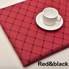 Faux Silk Diamond Fabric Heavy Duty Leatherette Upholstery Sewing Material NEW
